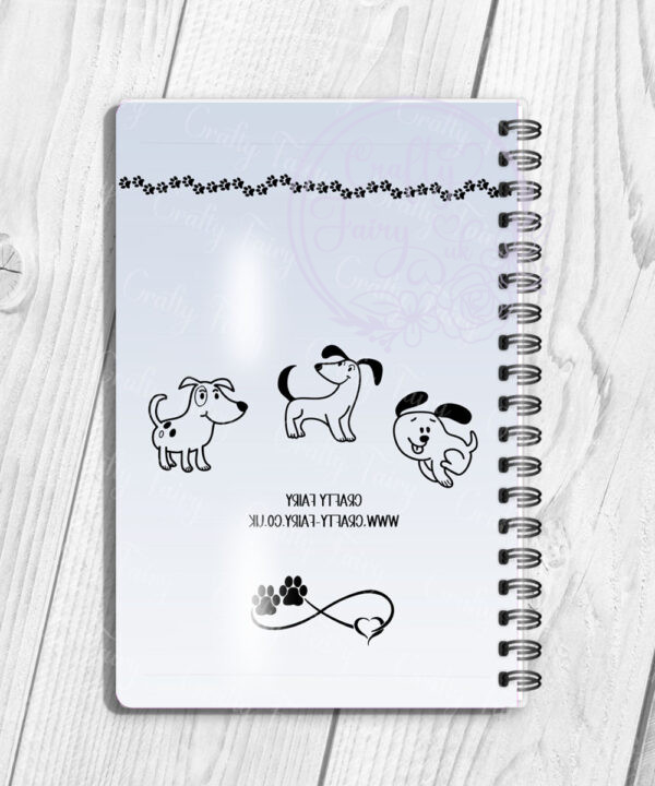 personalised dog lover lady and dog scene 1 a5 notebook