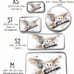 personalised beautiful owl large keepsake rectangular tin