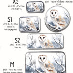 personalised owl on branch large keepsake rectangular tin