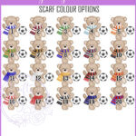 personalised watercolour football boy birthday card