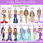 zodiac sign lady hair colour