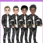 personalised motorbike biker man birthday card