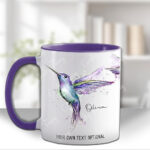 personalised stunning dancing hummingbirds mug gift