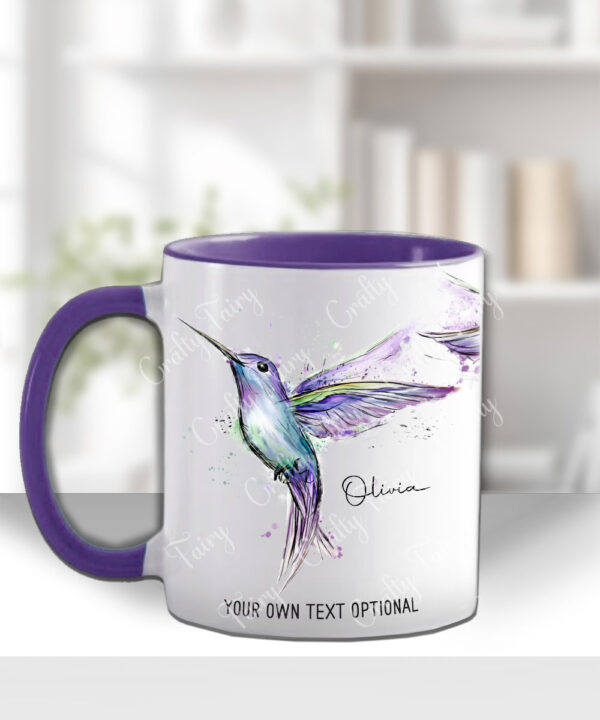 personalised stunning dancing hummingbirds mug gift
