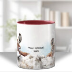 personalised watercolour donkey pair mug gift