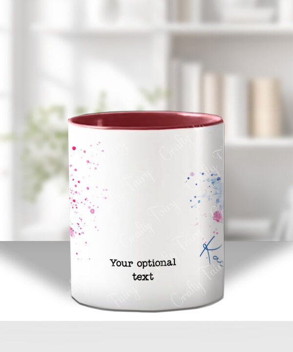 personalised colourful dancer girl dance like nobody's watching mug gift
