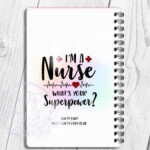 personalised nurse a5 notebook
