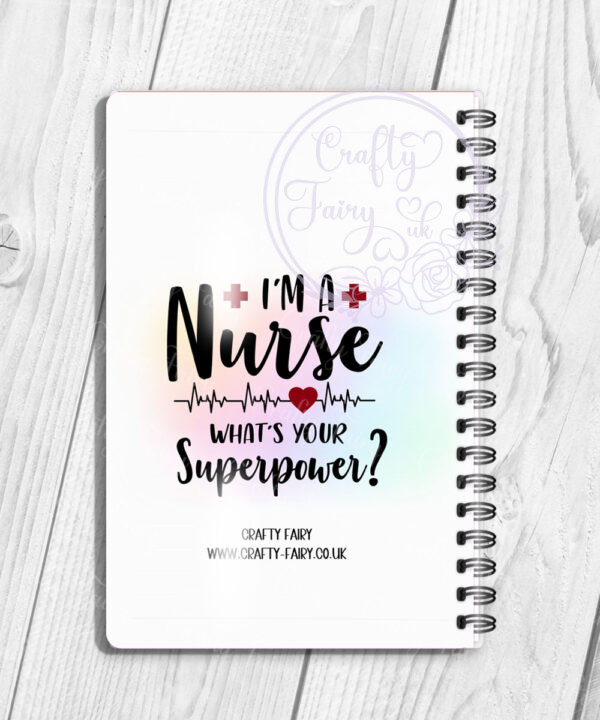 personalised nurse a5 notebook