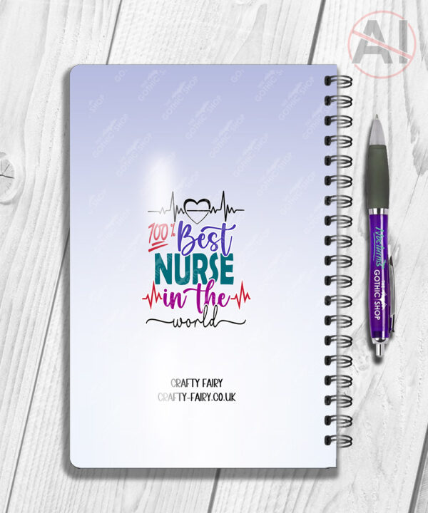 personalised male nurse superpower a5 notebook journal gift