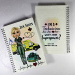 personalised female paramedic & ambulance superpower a5 notebook journal gift