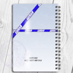 personalised female police officer a5 notebook journal gift
