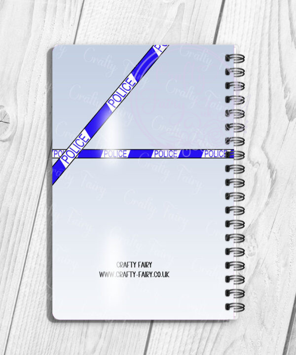 personalised female police officer a5 notebook journal gift