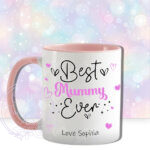 personalised mum & daughter on sofa mug gift for mother's day
