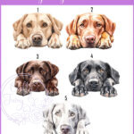 personalised cute labrador dog face happy birthday card