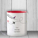 personalised pilot in black suit mug gift