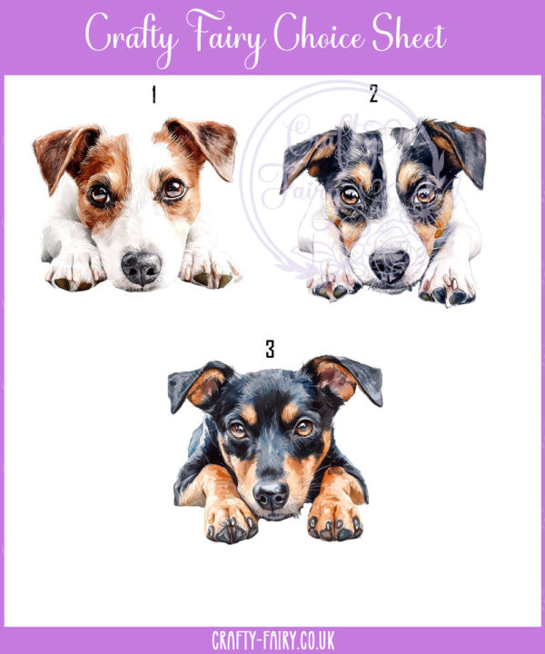 personalised cute jack russell dog face happy birthday card
