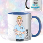 personalised male best male midwife ever mug gift