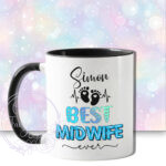 personalised male best male midwife ever mug gift
