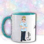 personalised male midwife mug gift