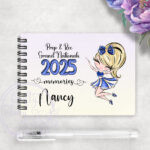 personalised whimsical cheerleader girl a6 summit/worlds 2025 memories notebook
