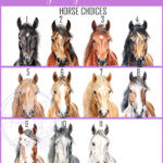personalised horse in stable birthday card