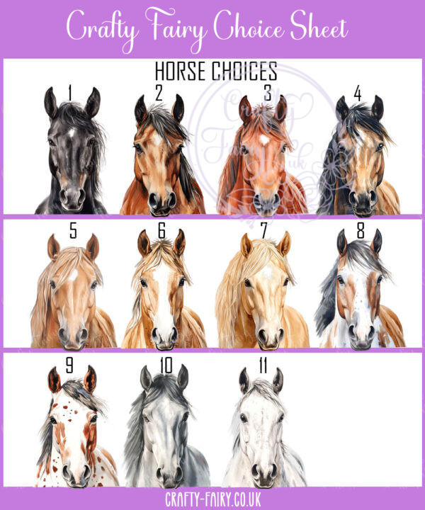 personalised horse in stable birthday card
