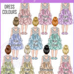 personalised flower girl or bridesmaid back view floral arch card