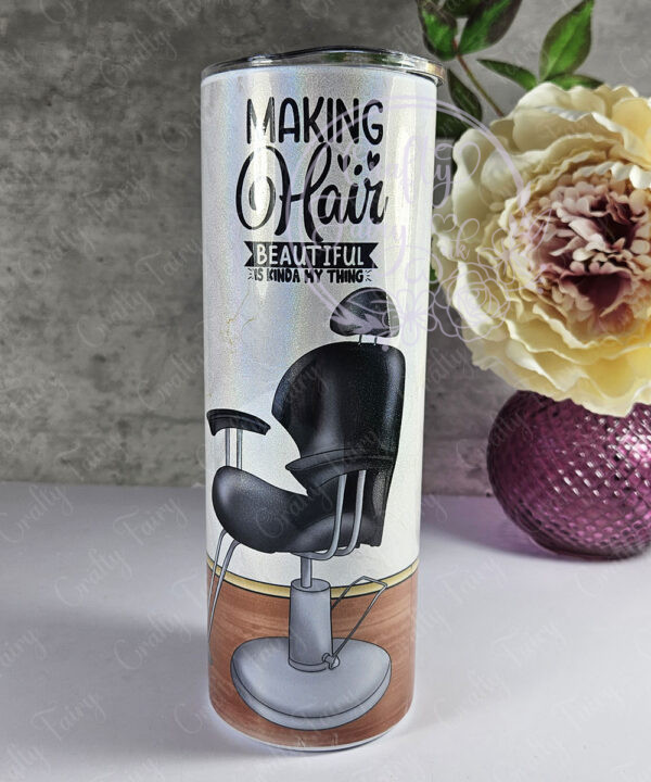 personalised barber or male hairdresser 600ml 20oz straight tumbler