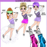 personalised birthday card for a lady who loves playing golf