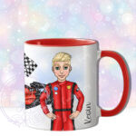 personalised formula 1 car racing fan's mug