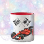 personalised formula 1 car racing fan's mug