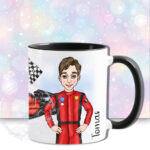 personalised formula 1 car racing fan's mug