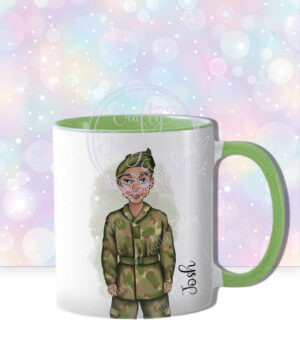 personalised army soldier mug