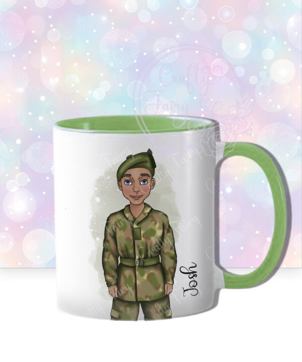 personalised army soldier mug