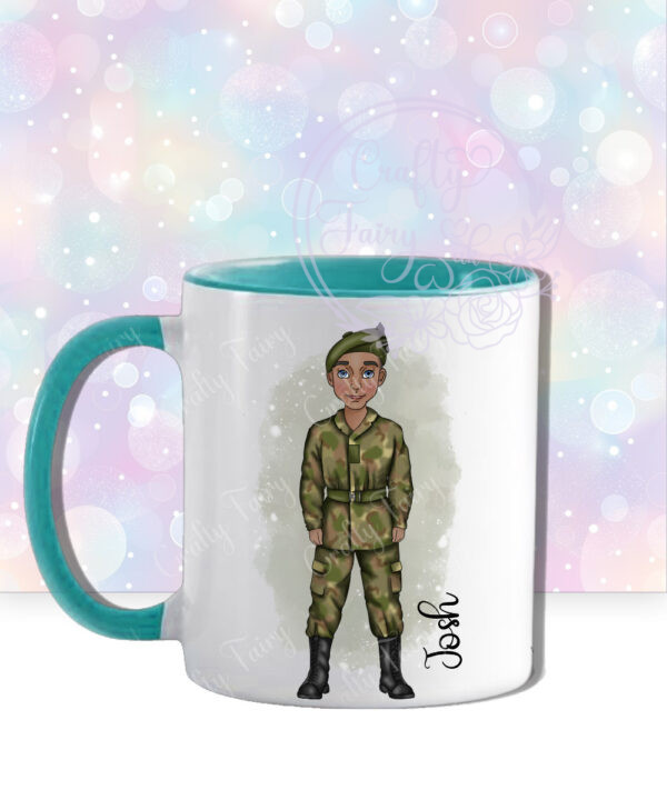 personalised army soldier mug