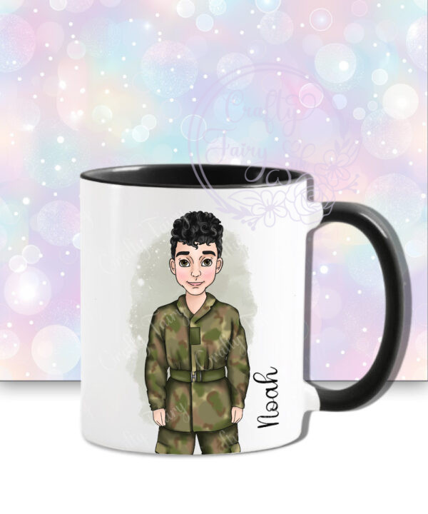 personalised army soldier mug