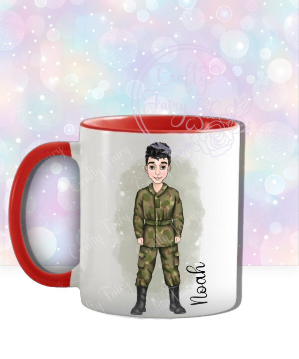 personalised army soldier mug