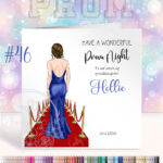 personalised prom card for girl 61 back view prom dress colour options