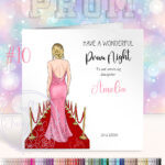 personalised prom card for girl 61 back view prom dress colour options