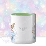 personalised highland cow baker baking print mug gift