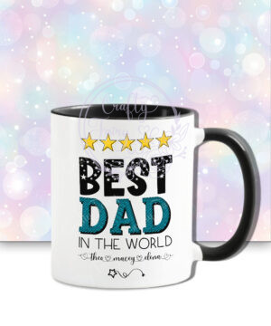 personalised best dad/daddy/grandad in the world mug gift