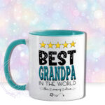 personalised best dad/daddy/grandad in the world mug gift