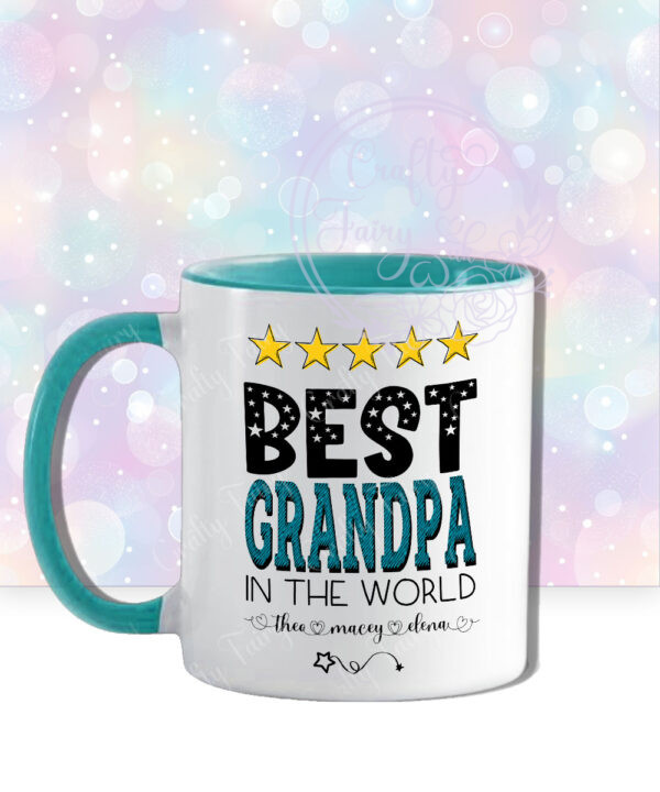 personalised best dad/daddy/grandad in the world mug gift