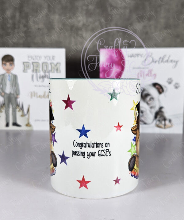 personalised congrats graduation highland cow mug gift