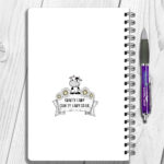 personalised congrats graduation highland cow a5 notebook gift