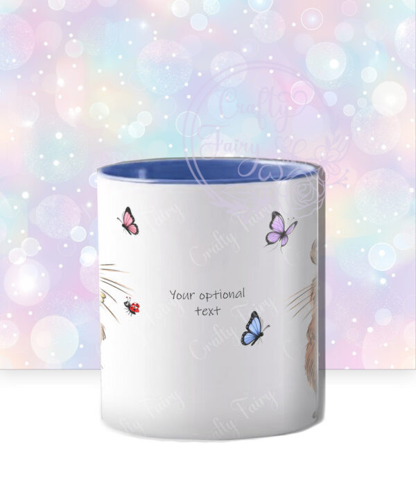 personalised capybara with daisies mug gift