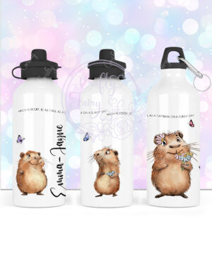 personalised chill as a capybara 600ml water bottle