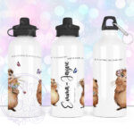personalised chill as a capybara 600ml water bottle