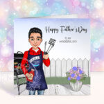 personalised bbq king or grill king birthday or father's day card