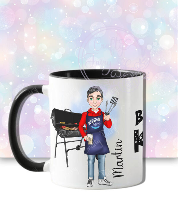 personalised bbq king or grill king dad mug gift
